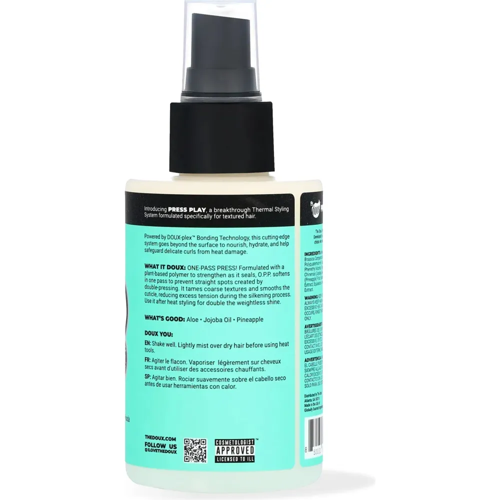 The Doux One-Pass Press Heat Protectant Hair Spray - 4 fl oz - Image 2