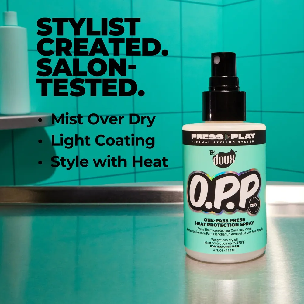 The Doux One-Pass Press Heat Protectant Hair Spray - 4 fl oz - Image 4