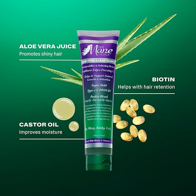 The Mane Choice 4 Leaf Clover Edge Control Gel – 4 oz - Image 2