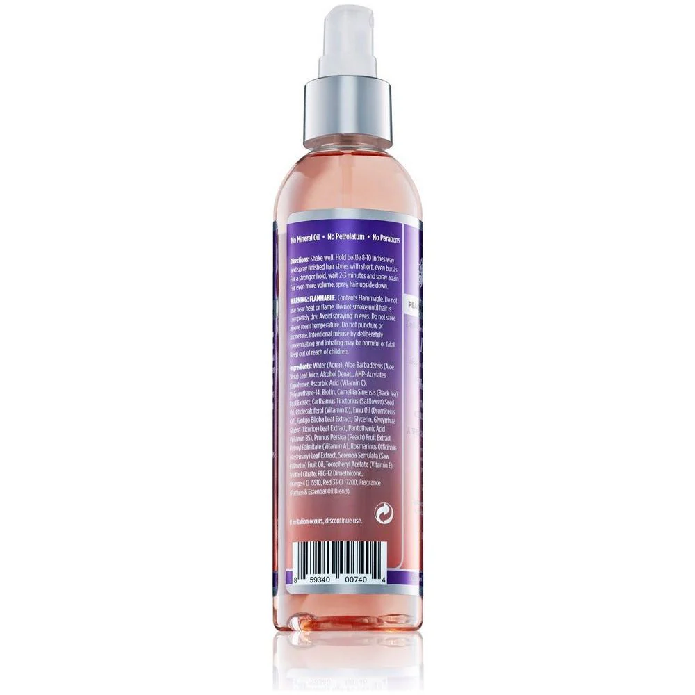 The Mane Choice Peach Black Tea & Vitamin Fusion Anti-Shedding Hair Spray 8oz - Image 3