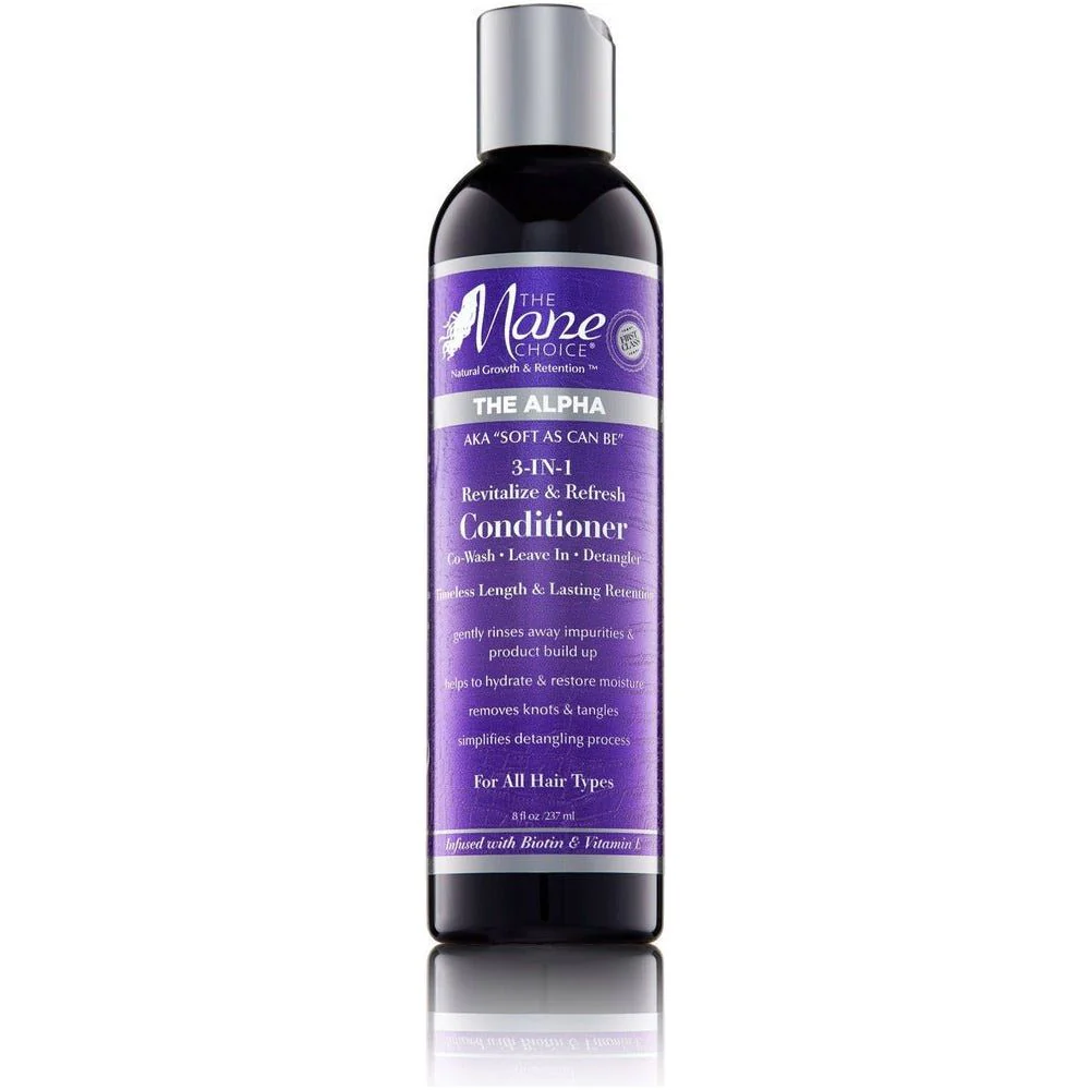 The Mane Choice Alpha 3-in-1 Co-Wash Detangler Leave-In Conditioner - Soft As Can Be 8oz