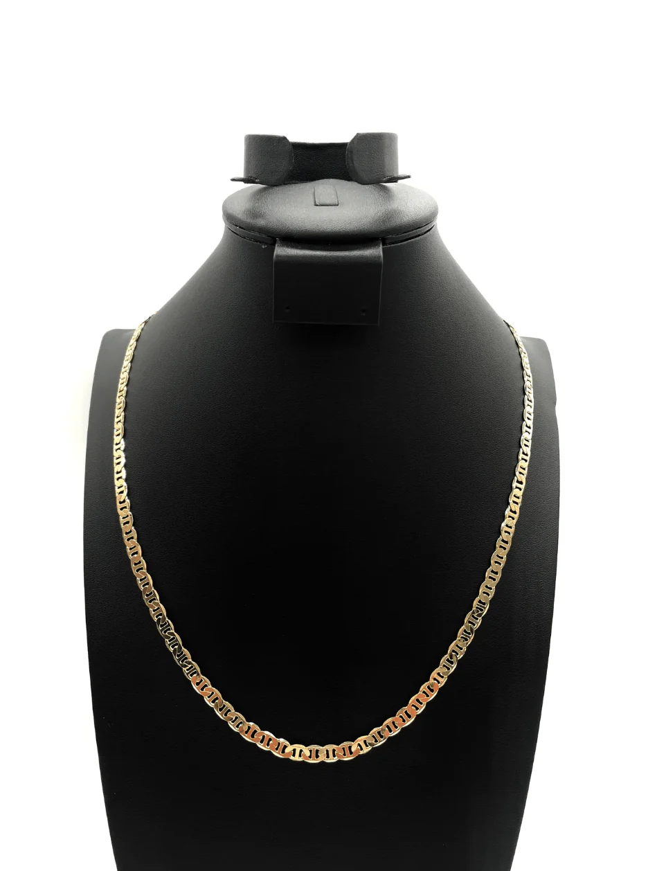 The One Jewelry 14K Chain Flat Cuban Necklace - Gold - Image 6