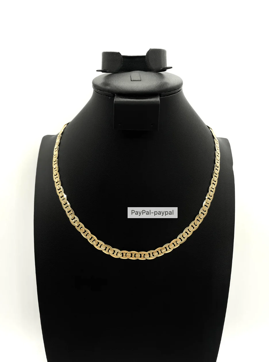 The One Jewelry 14K Chain Flat Cuban Necklace - Gold - Image 9