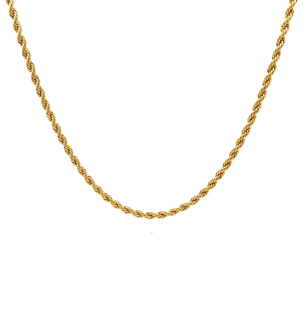 The One Jewelry 14K Chain Flat Cuban Necklace - Gold - Image 2
