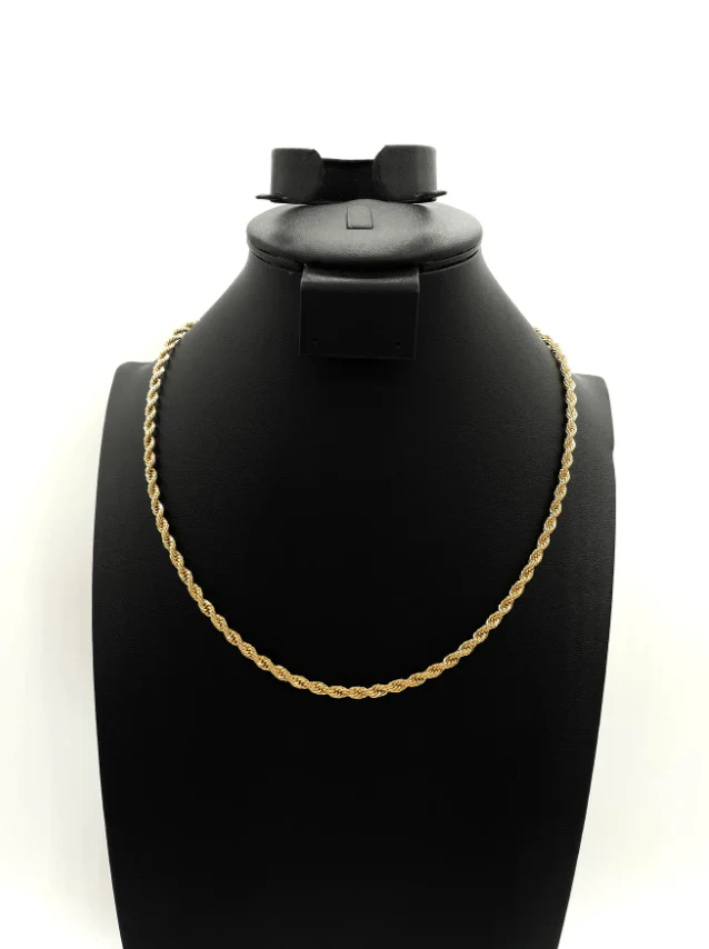 The One Jewelry 14K Chain Flat Cuban Necklace - Gold - Image 8