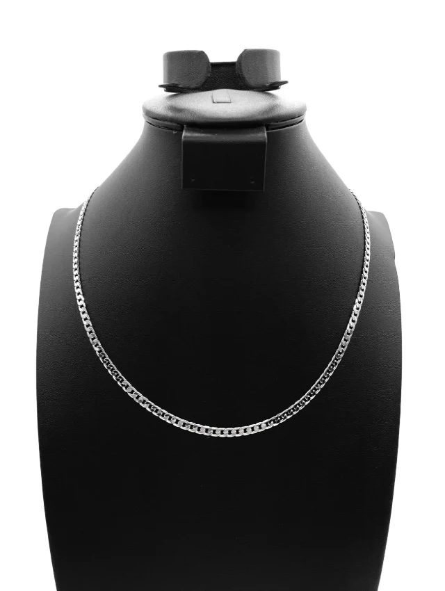 The One Jewelry 14K Chain Necklace - Silver - Image 4