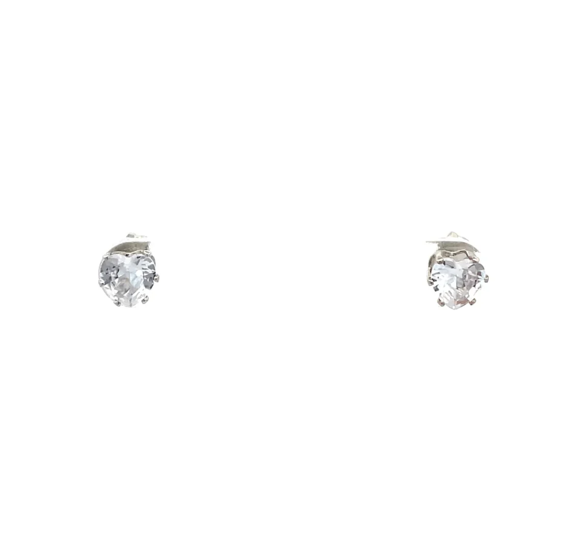 The One Jewelry Floor Cubic Zirconia Earrings - Heart - Image 6