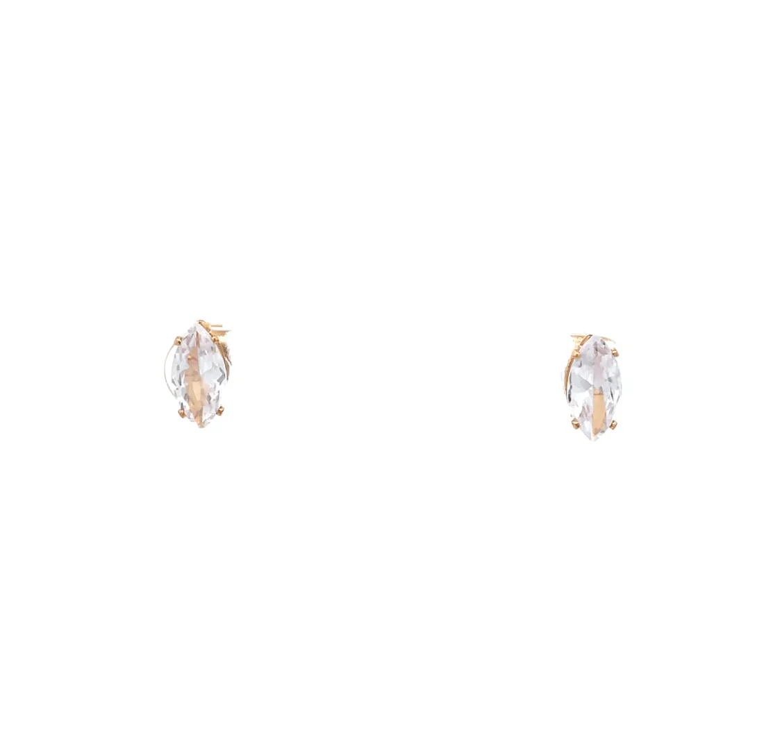 The One Jewelry Floor Cubic Zirconia Earrings - Marquise - Image 3