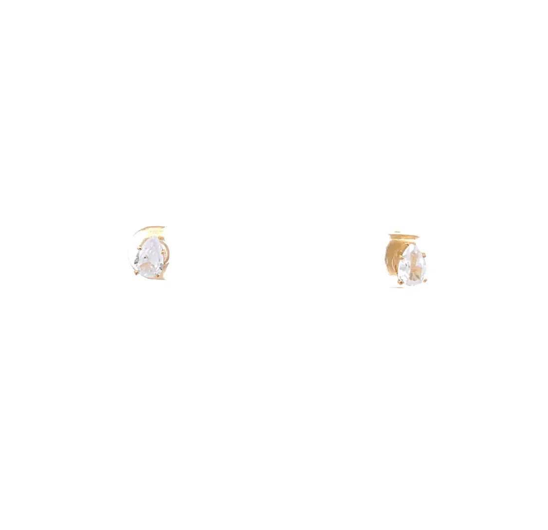 The One Jewelry Floor Cubic Zirconia Earrings - Pear - Image 3