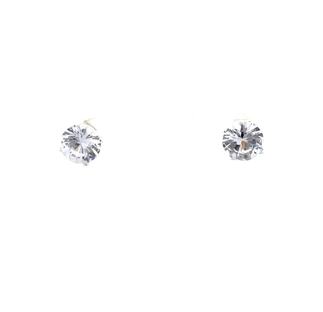 The One Jewelry Floor Cubic Zirconia Earrings - Round - Image 14