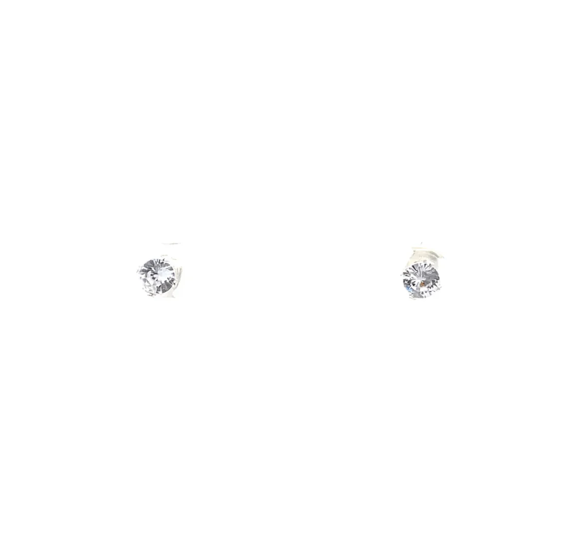 The One Jewelry Floor Cubic Zirconia Earrings - Round - Image 6