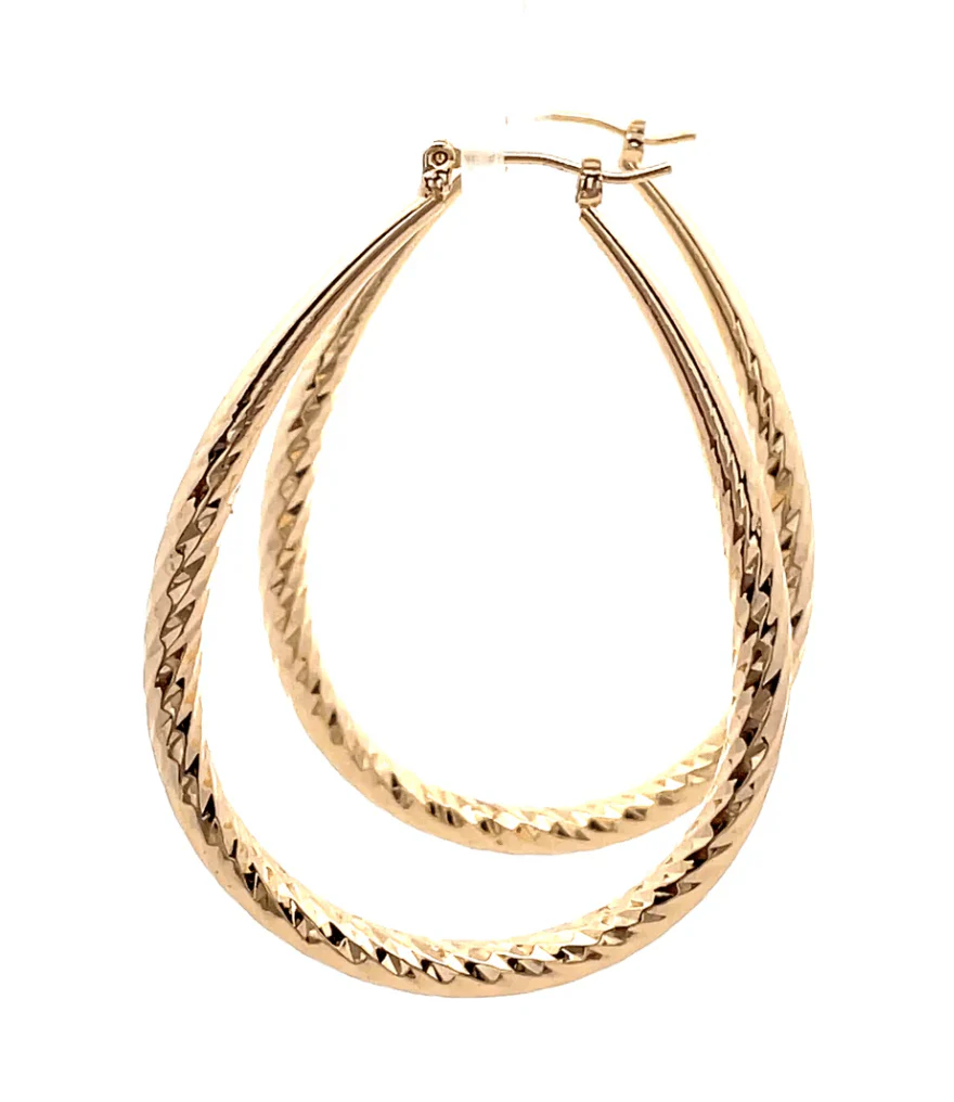 The One Jewelry Hollow Design Earring - Oval - Image 5
