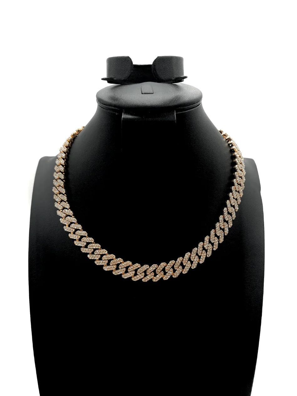 The One Jewelry Iced Out Diamond Gold Necklace - 12 Styles - Image 10
