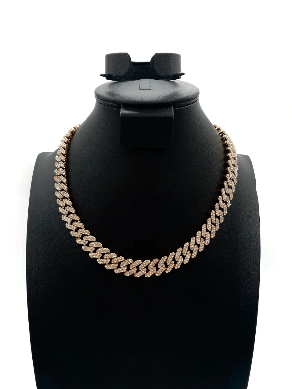 The One Jewelry Iced Out Diamond Gold Necklace - 12 Styles - Image 8