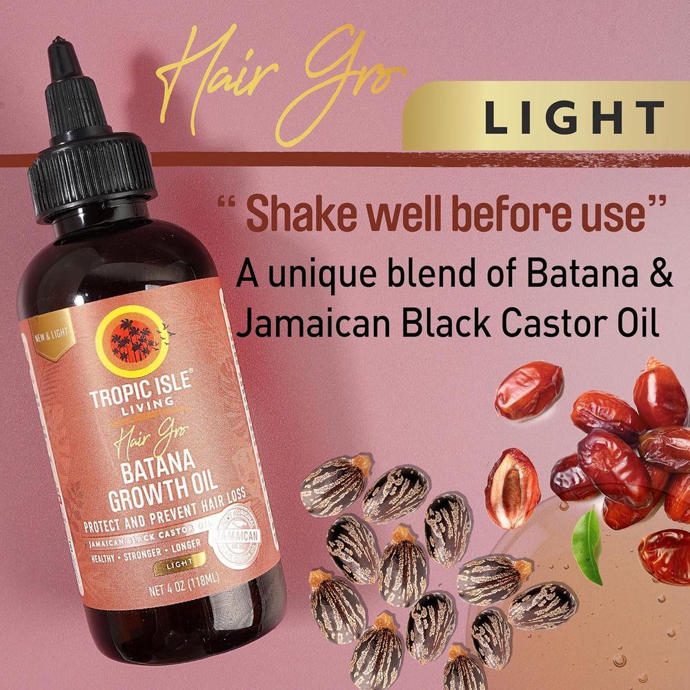 Tropical Isle Living Batana Growth Oil – 4 oz Original, Light - Image 4