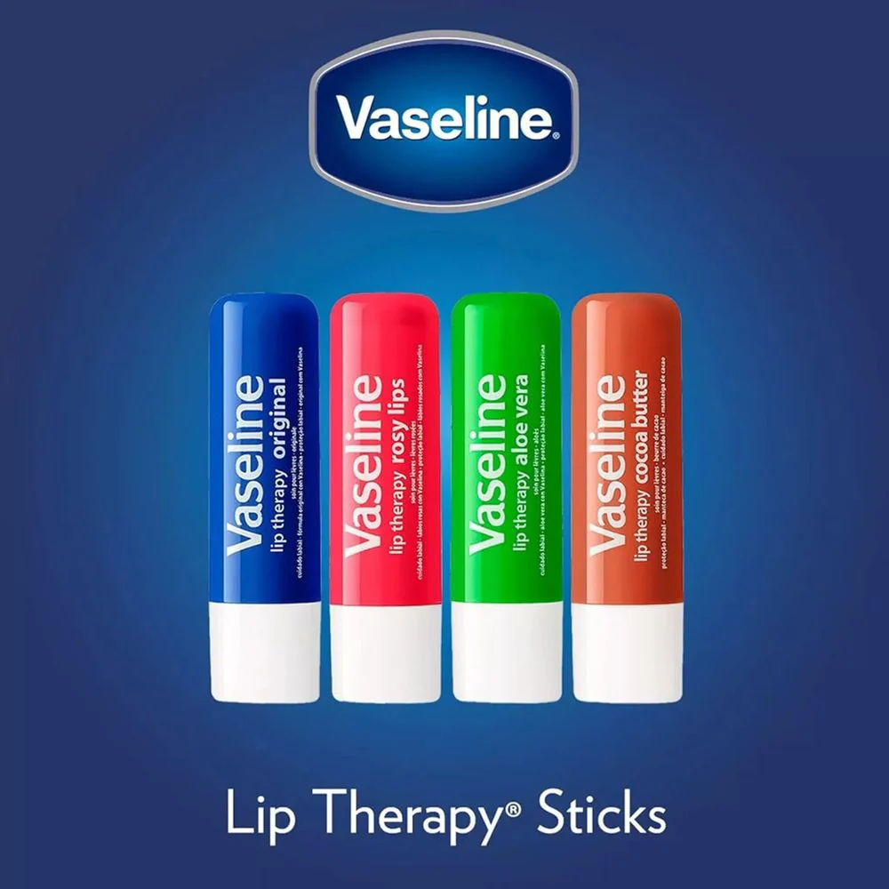 Vaseline Lip Therapy 4-Pack, Moisturizing Balm with Vitamin E - Image 3
