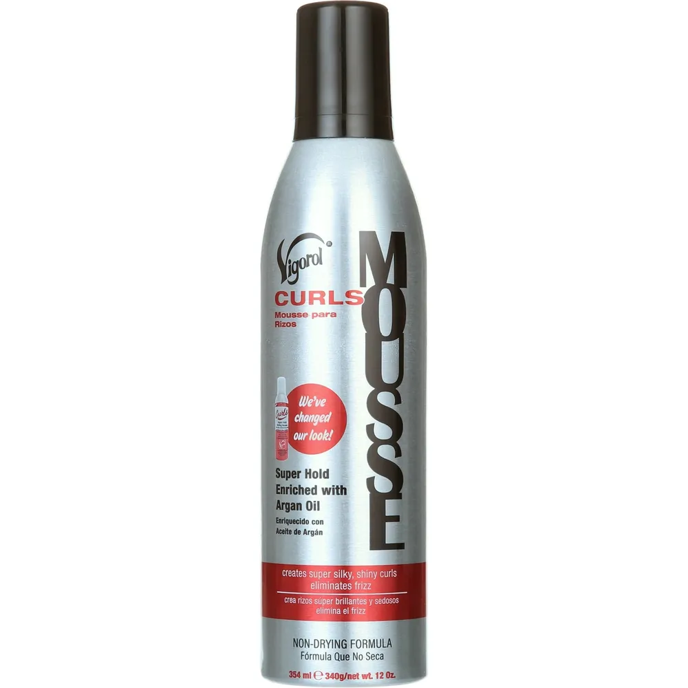 Vigorol Curling Mousse - Moisturizing Anti-Frizz for Frizzy Hair