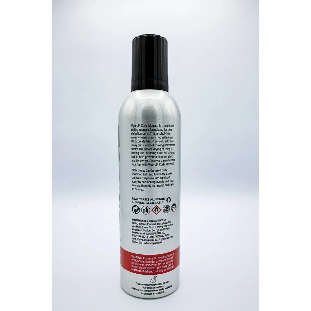 Vigorol Curling Mousse - Moisturizing Anti-Frizz for Frizzy Hair - Image 2