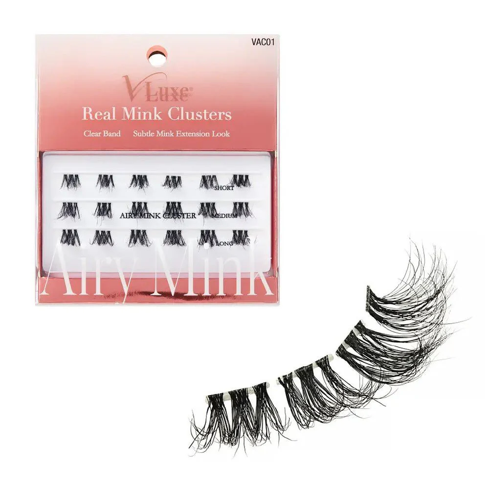 VLuxe & i-ENVY Real Mink Lash Clusters –Fluffy Extension