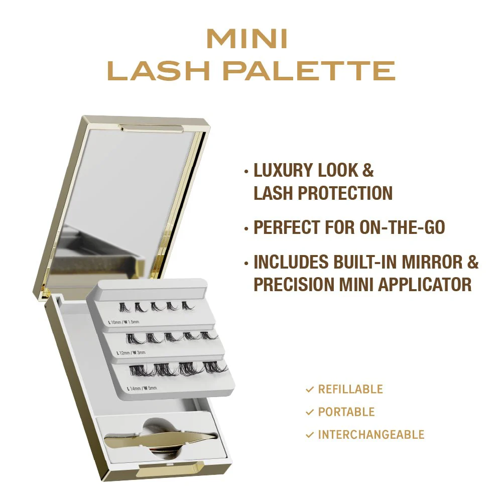 VLuxe Mini Lash Palette – Refillable Travel Kit - Image 2