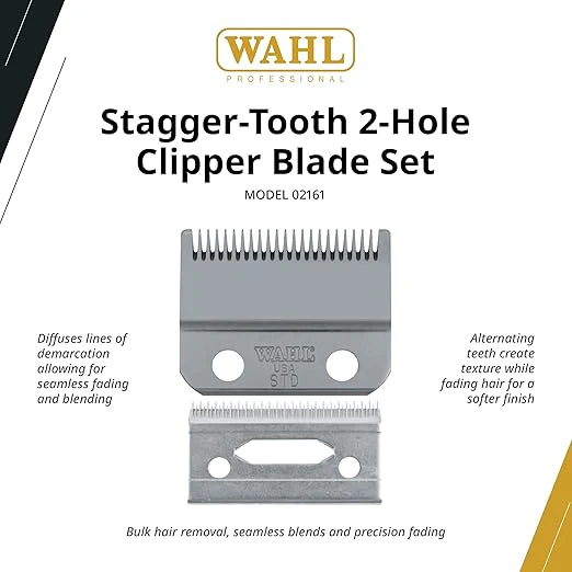 Wahl Professional 2 Hole Stagger Tooth Clipper Blade Replacement - Image 2