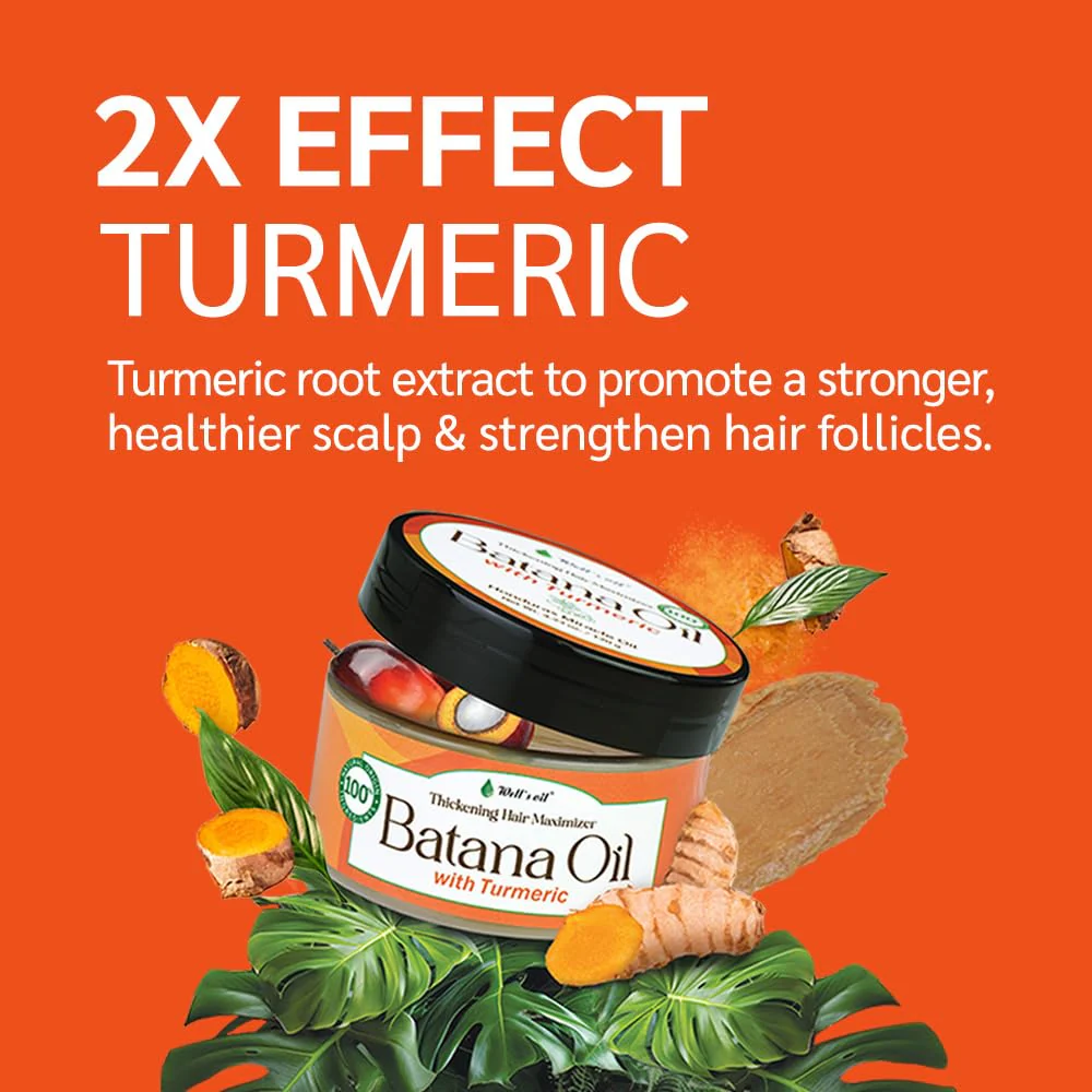 Well’s Batana Oil with Turmeric Extract - 100% Natural 4.23oz - Image 6