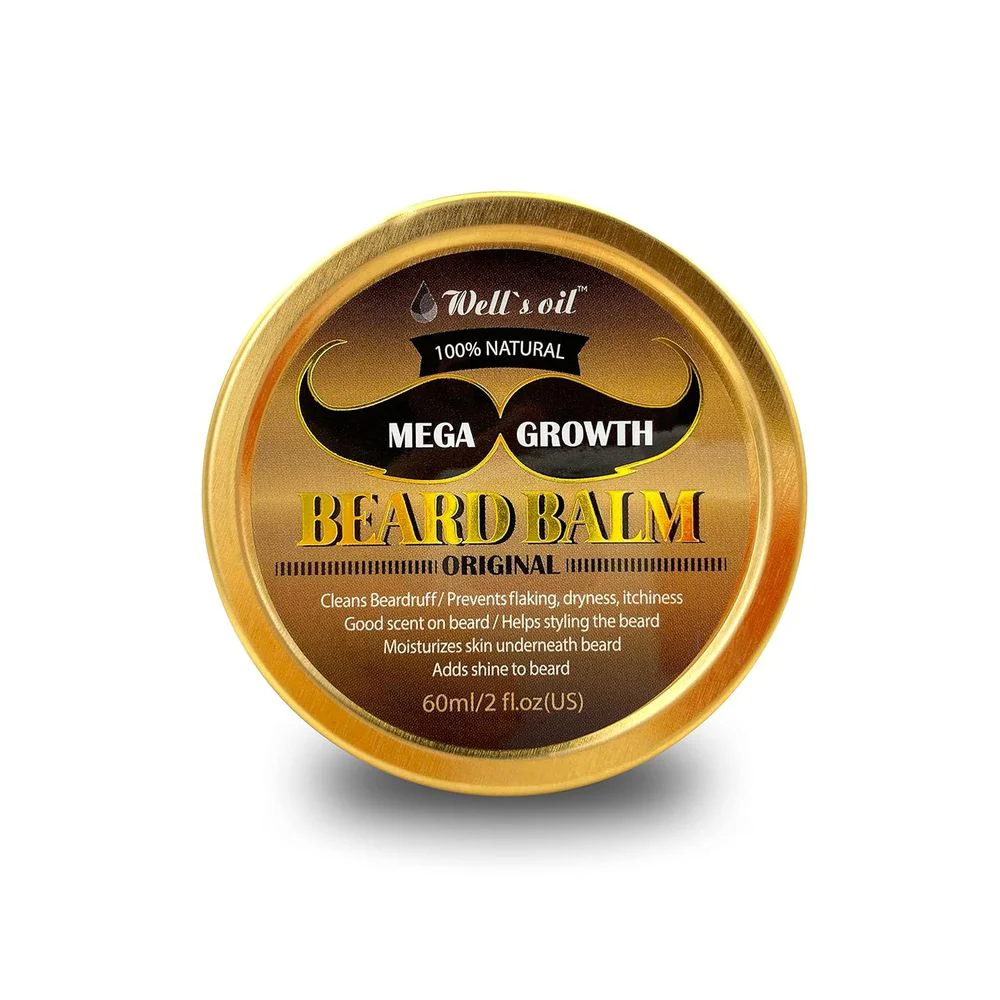 Well’s Oil Beard Balm Original – Nourishing Beard Care-2 oz