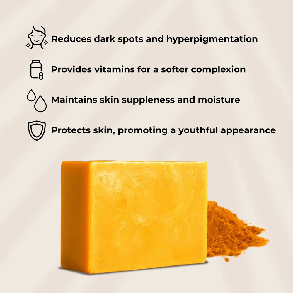 WonderLoc Natural Turmeric Soap – 7oz - Image 4