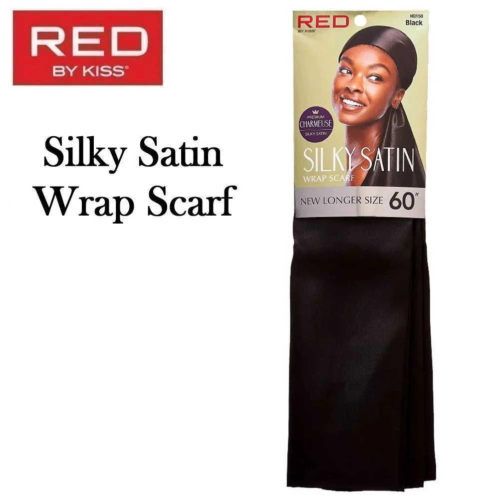 Woven Silky Satin Wrap Scarf